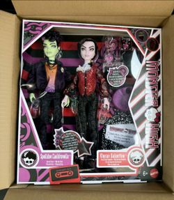 MONSTER HIGH KIERAN VALENTINE AND SPELLDON BOY 2 PACK DOLL SET NEW IN BOX---PRICE IS FIRM