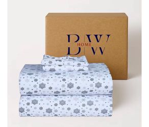Briarwood Home® Printed Flannel Sheet Set, 100% Organic Cotton, Twin Size