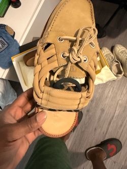 Fendi moccasin sandals,men , beige color  size US 9 and 42 Euro
