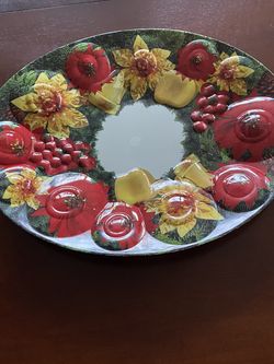 Large Oval Christmas Serving Plate