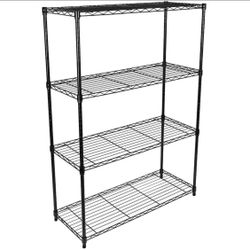 (2) 4-Tier Heavy duty Standing Shelf Adjustable Organizer 