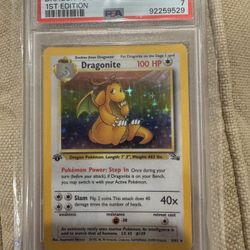 1999 1st Edition Dragonite Holo Psa 7