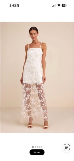NWT  XXL Elegant White  Maxi dress from Lulus