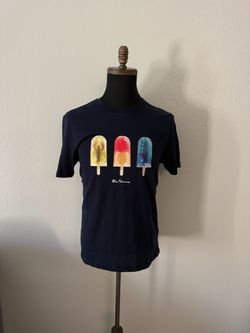 Ben Sherman Navy Popsicle Graphic T-Shirt men's