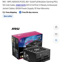 Mag Ab50gs Pcue5 850 Watt Power Supply Unit