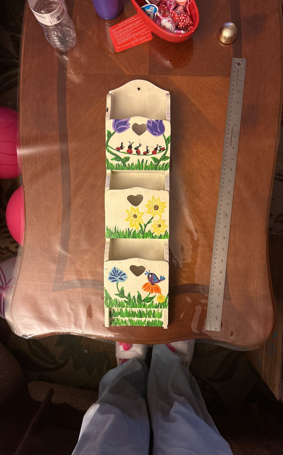 Hand painted Hangable Shelf
