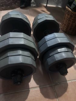 Adjustable Dumbells 62 lbs in total