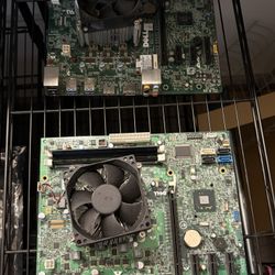 3 Dell Motherboards with CPUs - Computer parts PC Electronics Gaming - NO RAM included