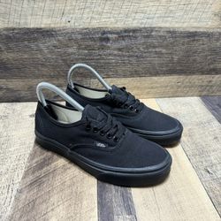 Vans Authentic Canvas Triple Black Sneakers Size 8 Women / 6.5 Men