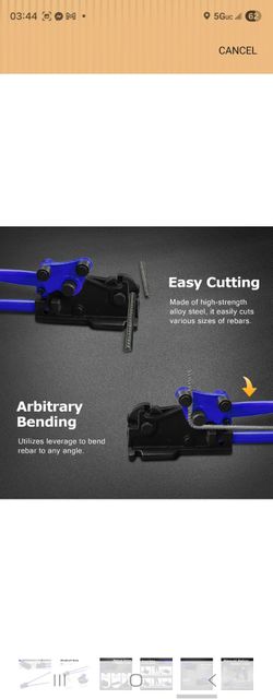 LOSCHEN Manual Rebar Cutter and Bender,for Construction Site and Home-use,Removable Rebar Shears, Rebar Bending Machine, Bending and Cutting Rebar up