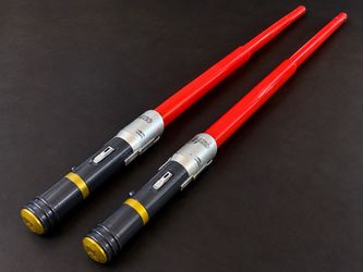 Pair of Star Wars red lightsabers