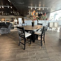 Black 5PC Counter Height Set