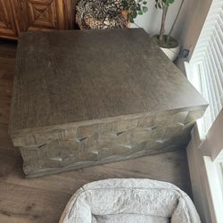 Large Wood Coffee Table 