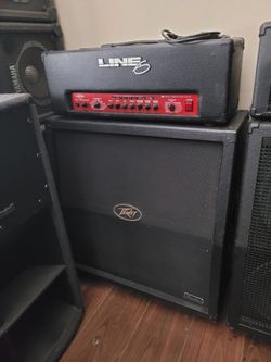 Line 6 Guitar Amp Head with Peavey Windsor Cabinet