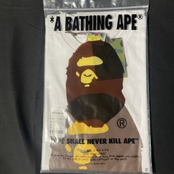 Bape Tee White/brown