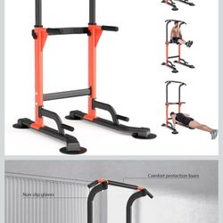 Pull Up Dip Station For Home Gym Strength Training