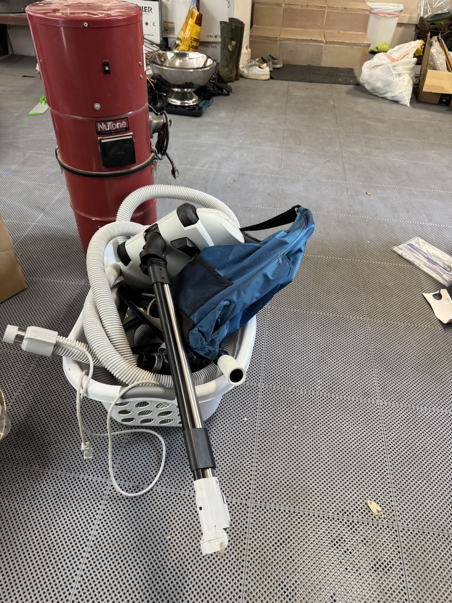 on house vacuum unit and tools