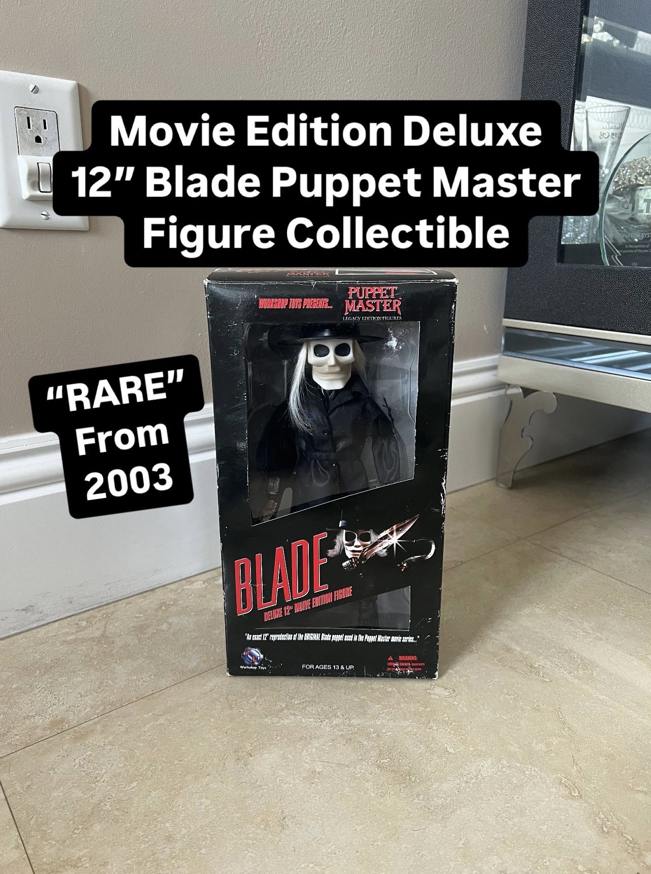 RARE 2003 Movie Edition Deluxe 12” Blade Puppet Master Figure Collectible (Pickup Today Available)