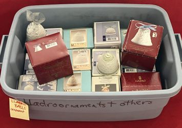 Lot 16 LLADRO 1988 BELL 1989 BALL 1990 ORNAMEMT 1996 & more ‼️Made In SPAIN ‼️ NEW - Some Are SEALED ‼️ MOVING SALE ‼️