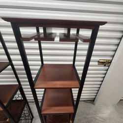Wine Rack With Glasses Holder 