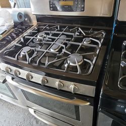 GE 5 Burner Stainless Steel Convectional Gas Stove Range Estufa 
