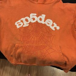Orange Sp5der hoodie