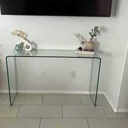 Glass Console Table 