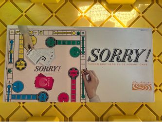 Parker Brothers SORRY Board Game 100% Complete Vintage 1964