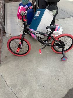Boys training bicycle