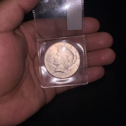 1922 Peace Silver Dollar - High Silver Content - Uncleaned