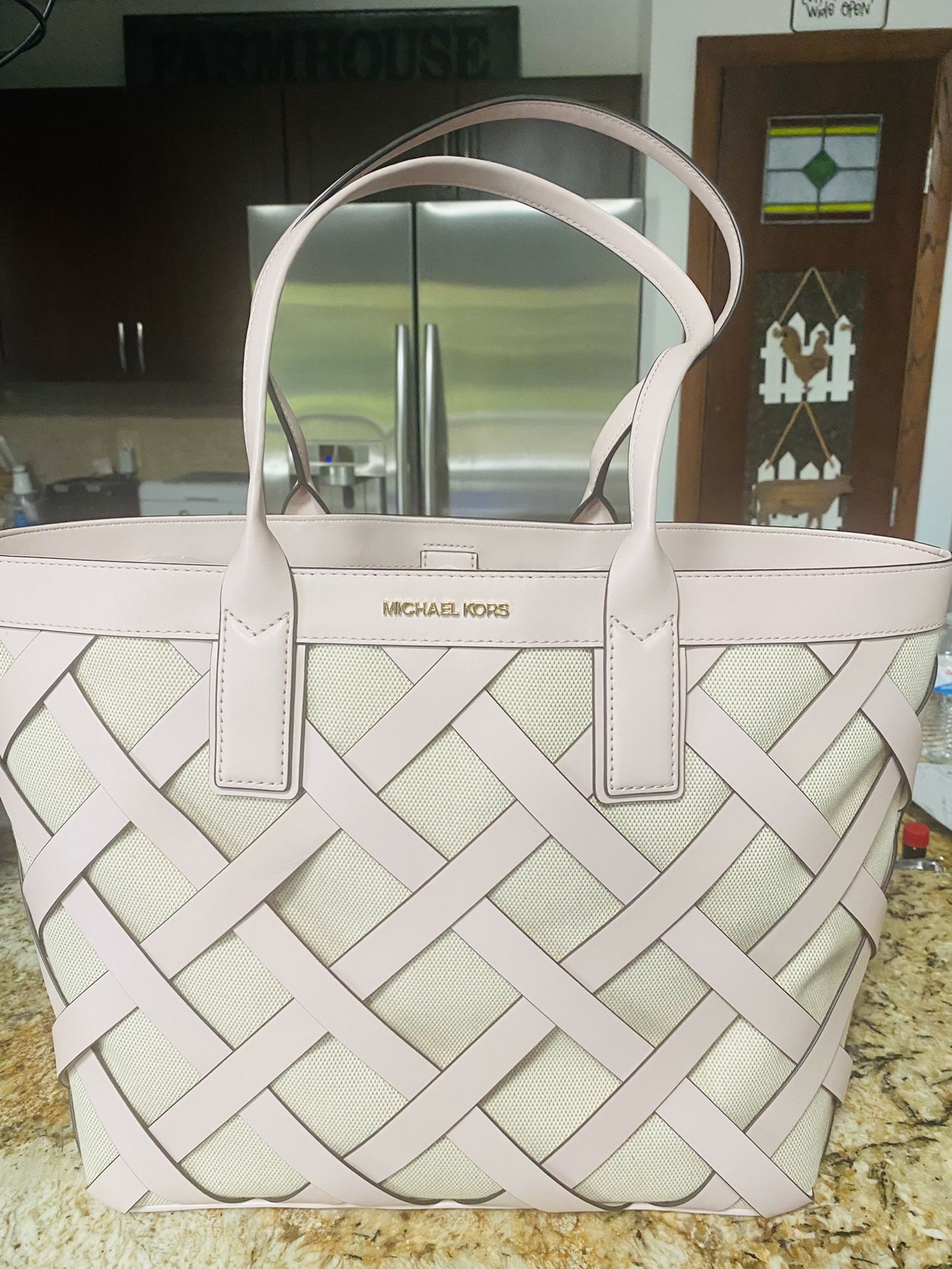 New Michael Kors Large Blush Tote 