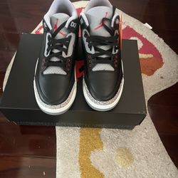 Air Jordan 3 Black Cement Size 8.5