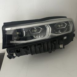 BMW 7 SERIES G11/G12 LCI CHROME TRIM ORIGINAL LEFT DRIVER LED HEADLIGHT 2020/2021/2022