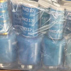 Assorted Blue Salon Nail Polish 