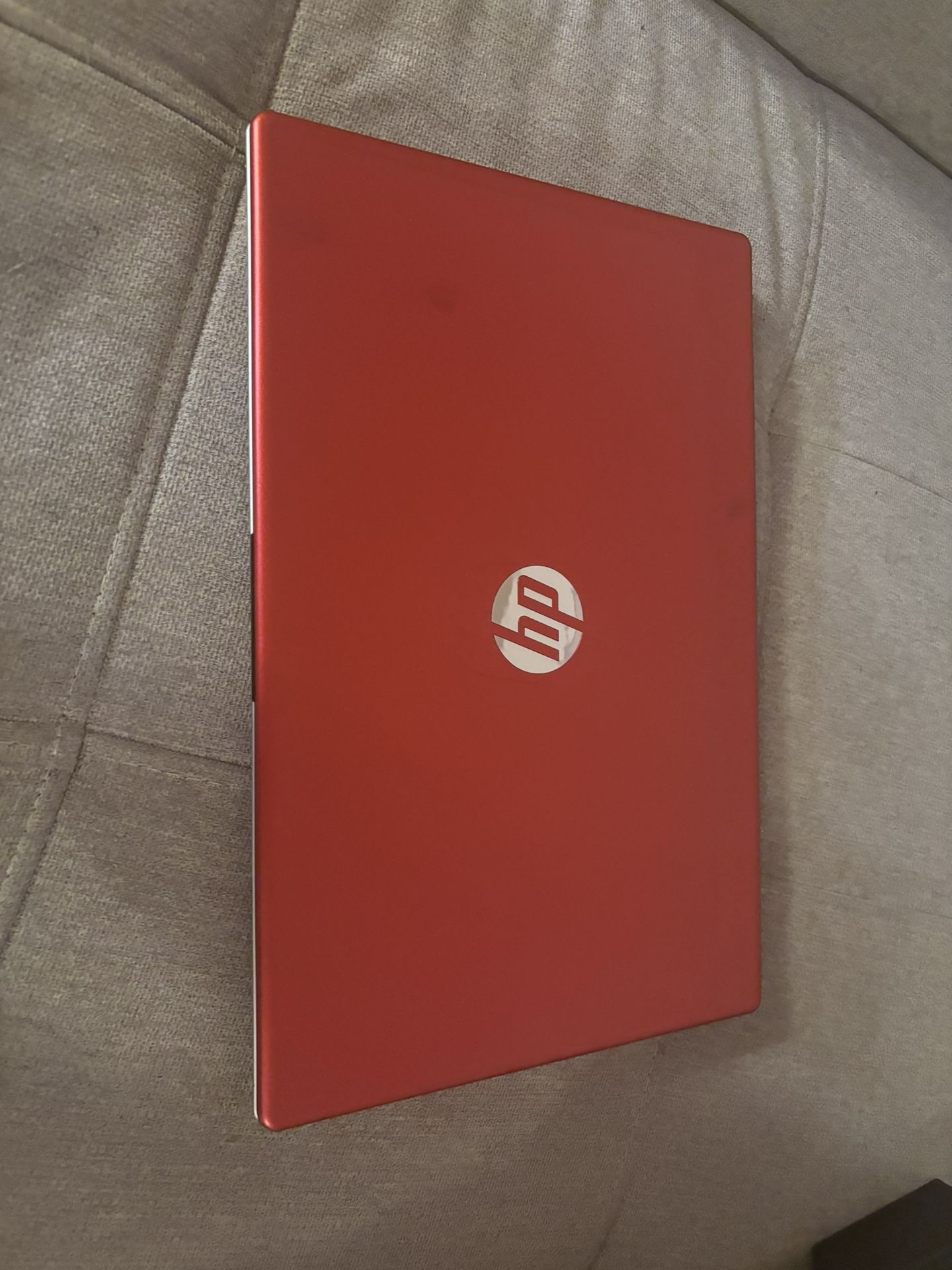 Red HP Laptop