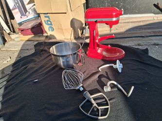 KitchenAid Stand Mixer Red with Attachments