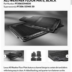 Lexus IS - All Weather Floor mats 