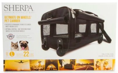 Sherpa Travel Ultimate On Wheels Airline Approved Pet Carrier