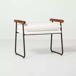 HEARTH & HAND WITH MAGNOLIA ACCENT CHAIR OTTOMAN BENCH NEW OBO