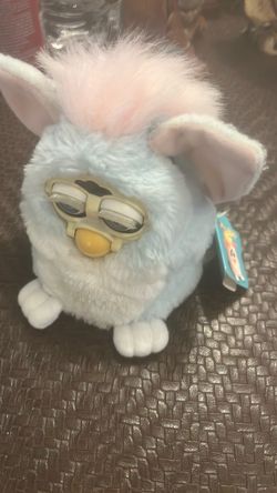 Mint Green Furby Baby: 1999 Retro Electronic Toy with Tags
