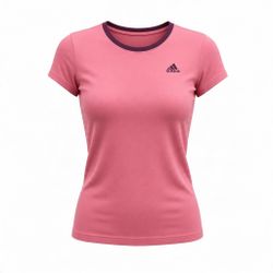Adidas Women's Pink Crew Neck T-Shirt