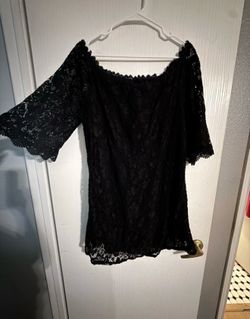 Black lace dress
