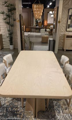 New Beautiful Ash Wood 7 Pc Dining Collection