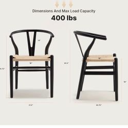 CREATISAN Wishbone Dining Chairs – Set of 4