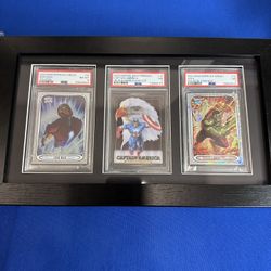 Marvel Set / Psa Graded  Slabs With Frame !