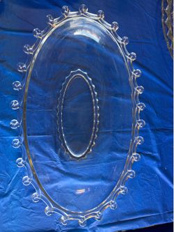 Heisey Lariat glass platter