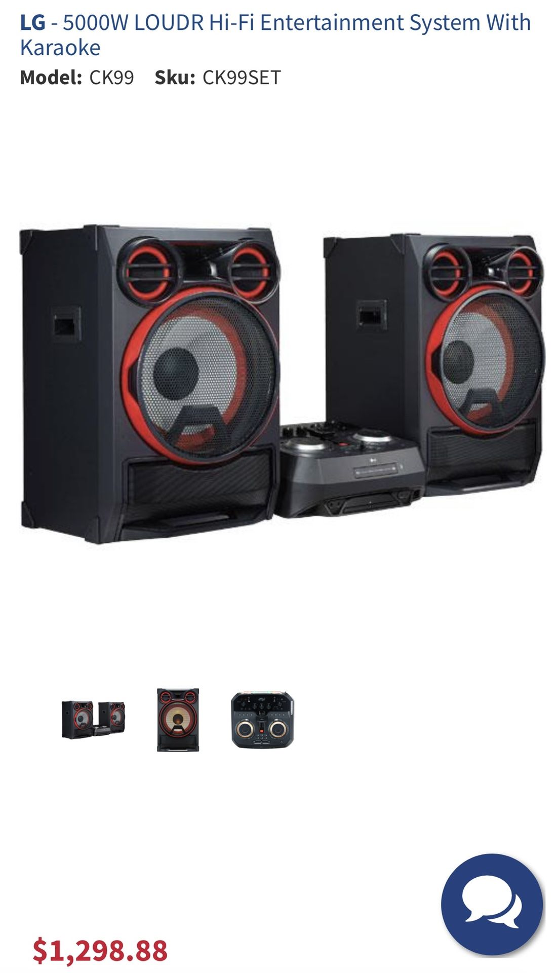 LG 5000W LOUDR Hi Fi Entertainment System With Karaoke