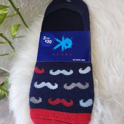 Egara Men's No Show Liner Socks 1 Pair 