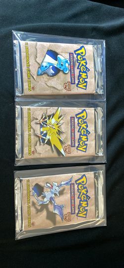 Fossil 1st edition booster pack art set sealed unweighed untampered wotc mint