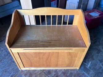 Wood Storage Bench
